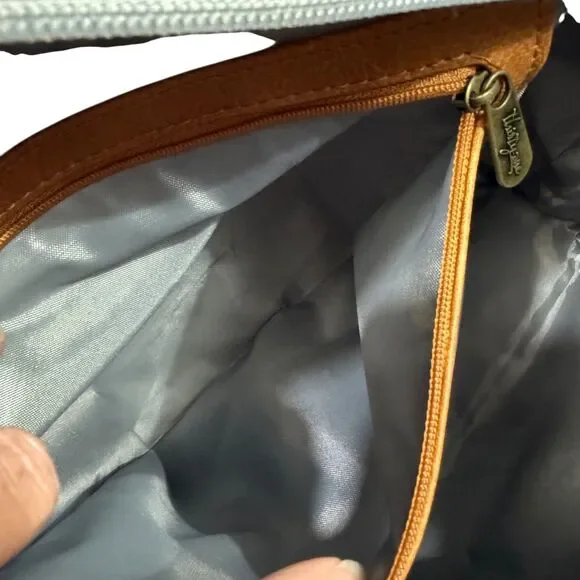 Thirty-one Step Up Tote in Soft Camo Large Tote Bag Crossbody Handles And Straps - Picture 9 of 16